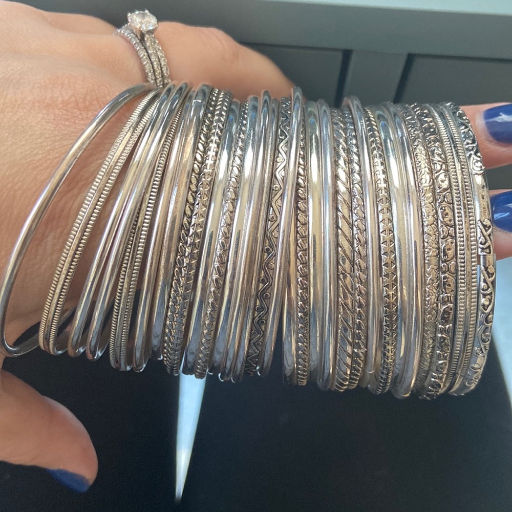 Silver bracelets